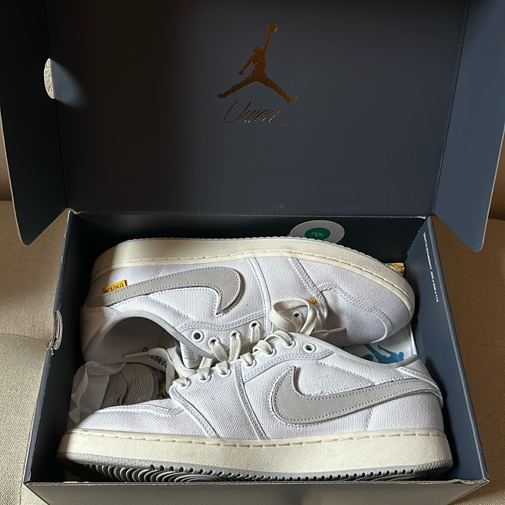 Air Jordan 1 Low AJKO White Canvas - Men’s Size 10